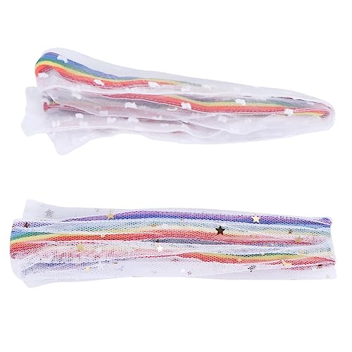 Holibanna 2stücke Regenbogenfarbige Multifunktionale Haarschmuck Halstuch Für Damen Stilvolle Bedruckte Schals Für Handtaschen Und von Holibanna