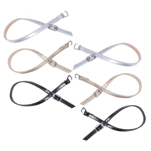 Holibanna 3 Paare Verstellbare Knöchelriemen für High Heels Damen Schuhriemen mit Schnalle Anti rutsch Kunstleder Riemchen für Lose Pumps und Sandalen Einfach zu Befestigen Sicherer Sitz von Holibanna