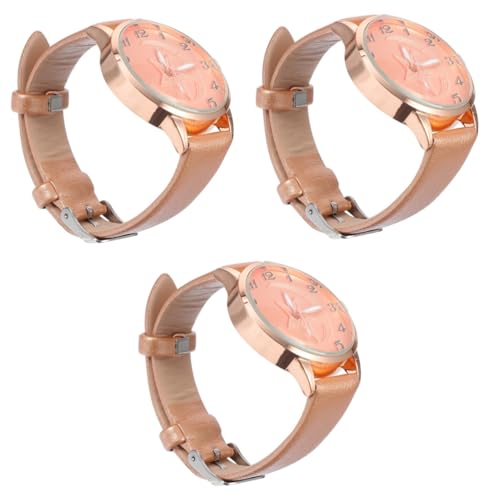 Holibanna 3 STK Damenuhr Uhren für Damen Lederarmbanduhr für Damen Digitaluhr lässige Uhr Mode von Holibanna