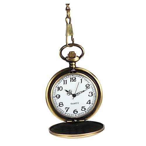 Holibanna 3stücke Vintage Taschenuhr Mit Quarzwerk Und Robuster Kette Elegante Klassische Aufhängung Für Jeden Stil Hochwertige Und Präzise Zeitmessung Für Männer Und Frauen von Holibanna