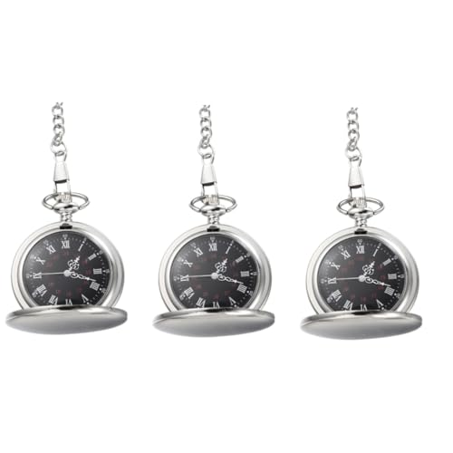 Holibanna 3 STK Ketten für Jungen Geschenke für Jungen Freizeituhren für Herren Herrenuhren Damenuhren Quarz-Taschenuhr Klassische Taschenuhr Jahrgang die Kette Halskette Anschauen Fräulein von Holibanna