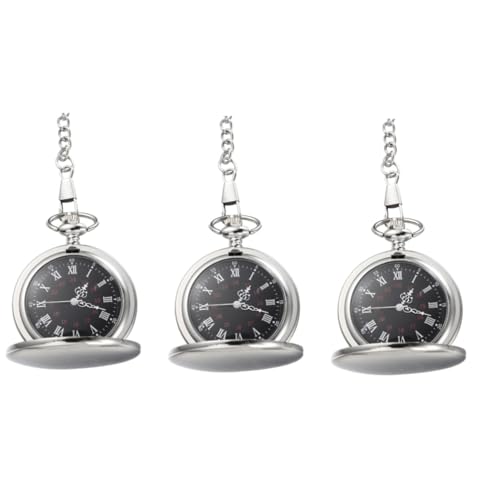 Holibanna 3 STK Ketten für Jungen für Jungen Freizeituhren für Herren Herrenuhren Damenuhren Quarz-Taschenuhr Klassische Taschenuhr Jahrgang die Kette Halskette Anschauen Fräulein von Holibanna