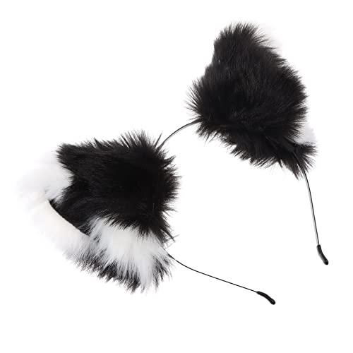 Holibanna 3 Stk Katze Fuchsohren Stirnband Frau Kostüm Requisiten Stirnband Mit Katzenohren Erwachsene Fuchsohren Plüsch Ohren Haar Cosplay Kind Weiß Halloween Simulation Plüsch Handgemacht von Holibanna