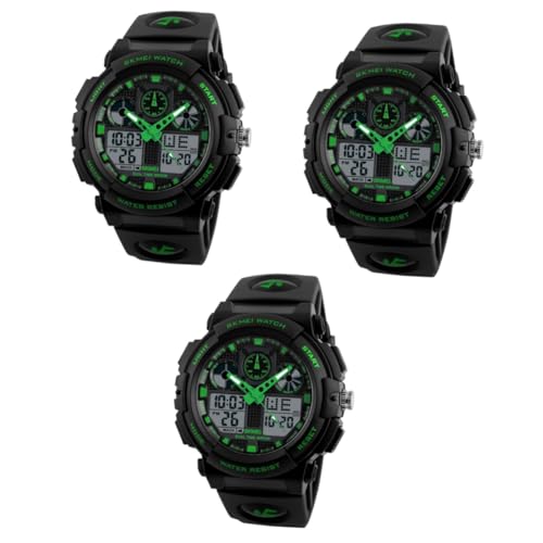 Holibanna 3 Stück 1270 Digitale Uhren LED-Digitaluhr Herren Digitaluhren Digitaluhr für Herren reloj para Hombre Herrenuhren Digitaluhren für Herren Uhrwerk Quarz Sport Anschauen Fall Mann von Holibanna