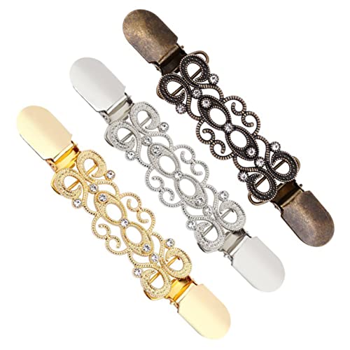 Holibanna 3 Stück Cardigan Clips Praktische Kleidungshalter für Pullover Strickjacken und Kleider Stilvolle Modeaccessoires mit Chic von Holibanna