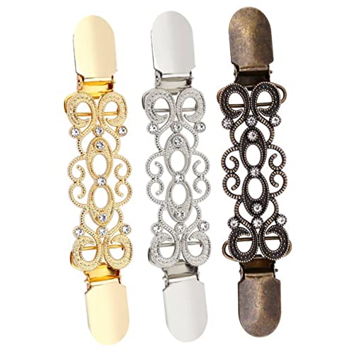 Holibanna 3 Stück Clips Dekorative Kleidungsspangen für Pullover Strickjacken und Schals Praktische Stilvolle Clipse für Damen für Outfits und Tägliche Verwendung von Holibanna