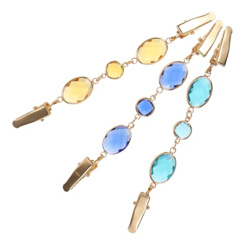 Holibanna 3 Stück Damen Pullover Clips Multifunktionale Strickjacken Clips Gelb Marineblau und Klammern für Pullover Schals und Cardigans von Holibanna