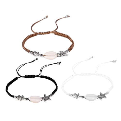 Holibanna 3 Stück Handgewebtes Armband mit Einfache Verstellbare Damenarmbänder in Schwarz Beige und Kaffee für und Holibanna 3 Stück Handgewebtes Armband mit Einfache Verstellbare Damenarmbänder in Schwarz Beige und Kaffee für und von Holibanna