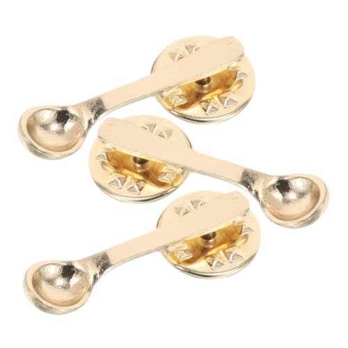 Holibanna 3 Stück Kreative Kaffee löffel Broschen aus Legiertem Metall Elektroplattierte Anstecknadeln Leichte Modische Schmuckpins für Rucksäcke Jacken Schals Geschenkidee für Holibanna 3 Stück Kreative Kaffee löffel Broschen aus Legiertem Metall Elektroplattierte Anstecknadeln Leichte Modische Schmuckpins für Rucksäcke Jacken Schals Geschenkidee für von Holibanna