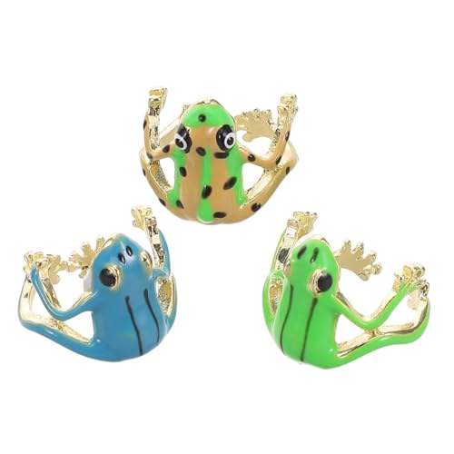 Holibanna 3 Stück Lustige Dekorative Finger Jewelry für Damen Minimalistische Accessoires mit Feiner Verarbeitung und Vielseitigem Stil von Holibanna