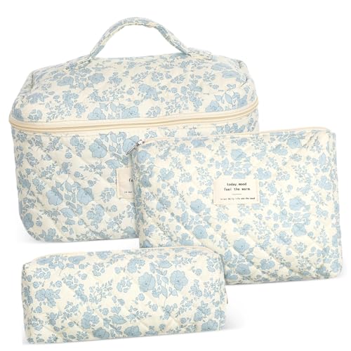 Holibanna Kosmetiktasche Baumwolle Mit Reißverschluss Tragbarer Make-up-Organizer Für Reisen in Verschiedenen Für Damenhygiene Und Hautpflegeprodukte von Holibanna