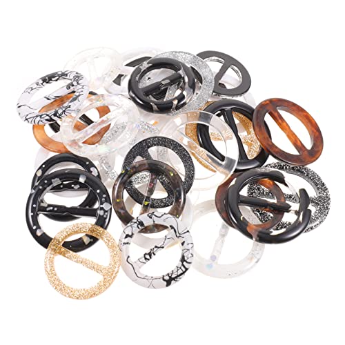 Holibanna 34stücke Schalringe Aus Harz Runde Schal-klammerringe Für Damenhemden Verschlüsse Schal-klammern Für Damenschals von Holibanna