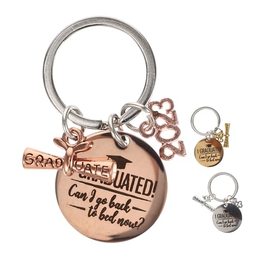Holibanna 3stücke Teiliges -schlüsselanhänger Absolventen Graduierungsschlüsselring Einzigartige Bag-Pendants Und Roségold Perfektes Abschlussfeier von Holibanna