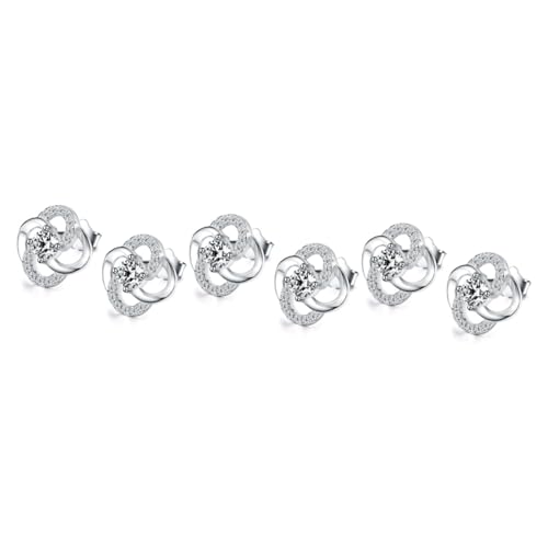 Holibanna Ohrstecker 3st Ohrringe Blumen-ohrstecker Strass-ohrstecker Frauen Schmuck Süss Damen Ohrringe von Holibanna