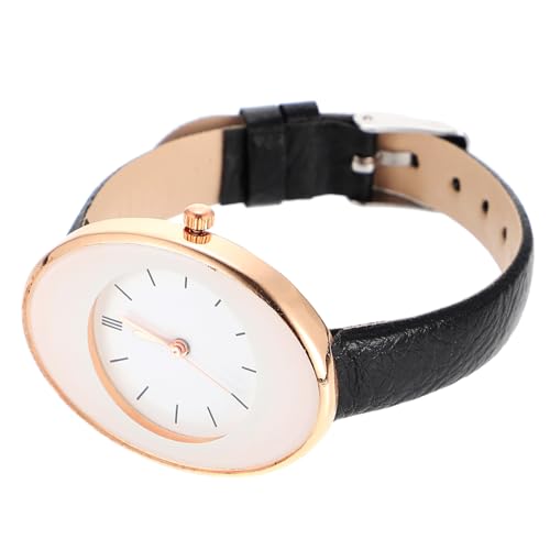 Holibanna 3stücke Damen Armbanduhr Aus Leder Elegante Quarzuhr Für Frauen Mit Verstellbarem Band Für Freizeit Schule Und Besondere Anlässe Stilvolle Und Präzise Zeitmessung von Holibanna