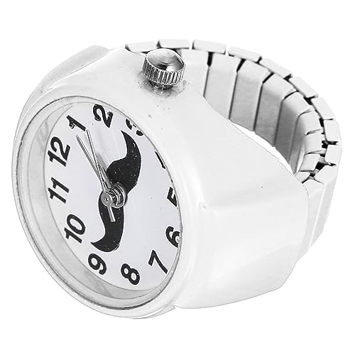 Holibanna 3St Ringuhr Korbdekor für für Damenuhren Ringe Modeuhr Frauen schauen zu Anzahl Fingeruhr elastischer Ring schmücken Student Anschauen Abs Weiß von Holibanna