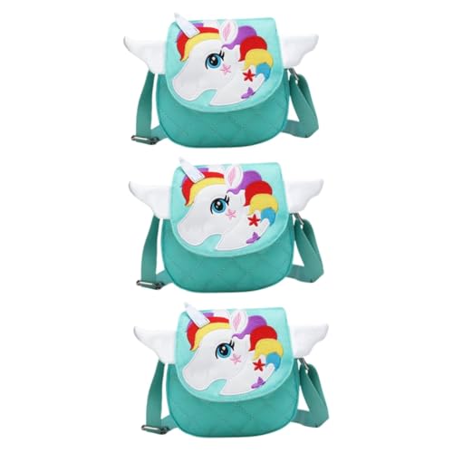 Holibanna 3st Leinentaschen Damen Geldbörse Schultertasche Einhorn-geldbörsen Für Kleine Mädchen Umhängetasche Für Damen Mini-geldbörsen Für Frauen Geldbörse Für Kleine Mädchen Kind Niedlich von Holibanna