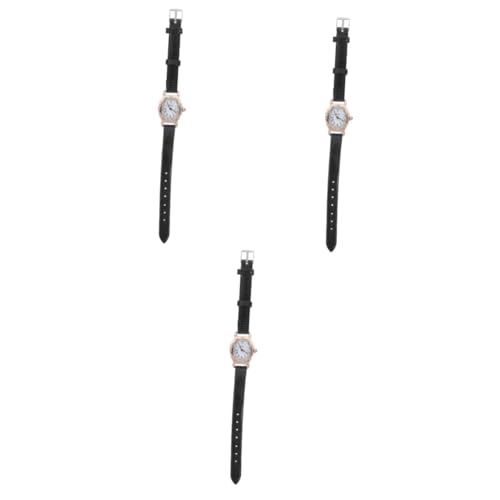 Holibanna 3-teilige Quarzuhr Für Damen Stilvolles Rechteckiges Design Lässige Mode Für Die Dame Passend Für Jeden Anlass von Holibanna