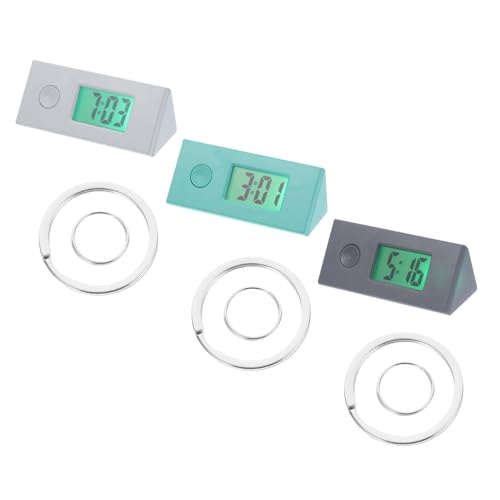 Holibanna Kleiner Tragbare Digitaluhr Schlüsselanhänger Für Kinder 3 Stück Langlebiges Material Exquisites Design Taschenuhr Für Schüler von Holibanna