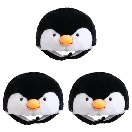 Holibanna 3st Pinguin-hut Pinguinmütze Für Kinder Pinguin-wintermütze Hut Mit Pinguinohren Pinguin-skimütze Plüschtierhüte Hundekostüm Für Kinder Lieferungen Weihnachten Pp Baumwolle von Holibanna