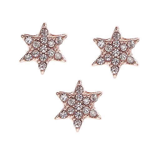 Holibanna 3st Riemennieten Uhrarmbandhalter Ohrstecker Für Damen Uhrenarmband-Charme Band Ziernieten Charme Für Uhrenarmband Conch-Piercing-schmuck Goldene Ohrstecker Metall von Holibanna