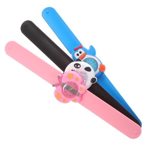 Holibanna 3St Zeichentrickuhr für Kinder Freizeituhr für Studenten Schlagarmbänder für Kinder Digitaluhr uhrenarmbänder Kinder schauen zu Studenten schauen zu Karikatur Armband Panda von Holibanna