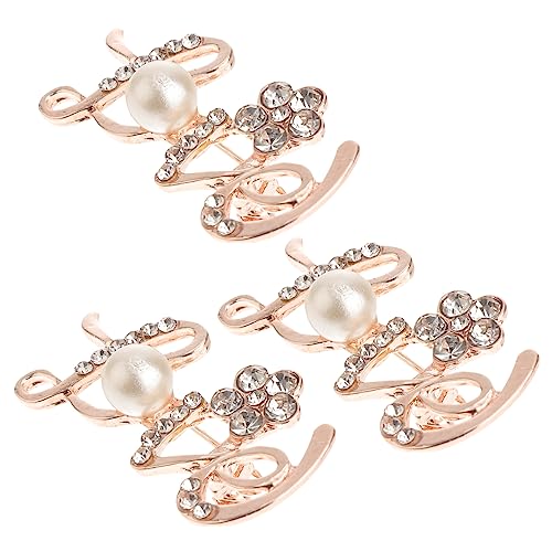 Holibanna 3stücke Perlen-corsage Broschen Mit Strass Für Damen Elegante Kleidungsaccessoires Für Pullover Schals Und Taschen Vintage Love Design Langlebig Und Stilvoll von Holibanna