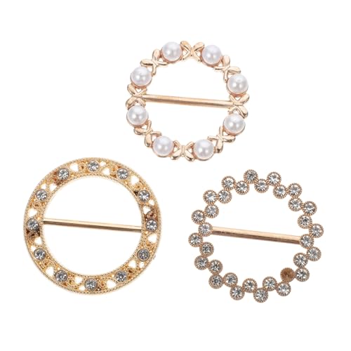 Holibanna 3stücke Schal Schnalle Mit Strass Schal Clip Zarter Verschluss Für Taillen Schnalle von Holibanna