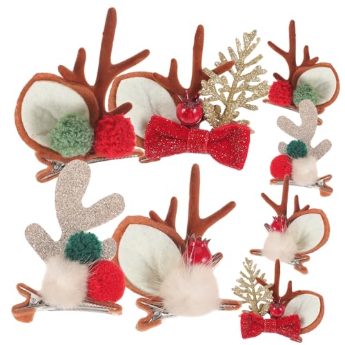 Holibanna 4paare Weihnachts-haarspangen Mit Geweih-design Festliche Haarschmuck-accessoires Für Partys Weihnachten Und Besondere Anlässe Vielseitig Einsetzbar Und Auffällig von Holibanna