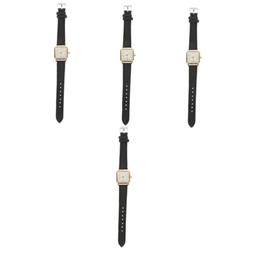 Holibanna 4-teilige Armbanduhr Damenuhr Uhrendekor Armbanduhr Für Erwachsene Leichte Dekorative Uhr Verstellbares Armband Stilvolles Ornament Für Frauen von Holibanna