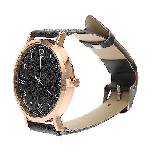 Holibanna 4 Stück Damenuhr Damen armbanduhren Uhr mit Lederarmband Mode Frau Uhr Digitaluhr Armbanduhren für Damen Uhr mit Lederband Gürtel Anschauen Quarzuhren Fräulein Rostfreier Stahl von Holibanna