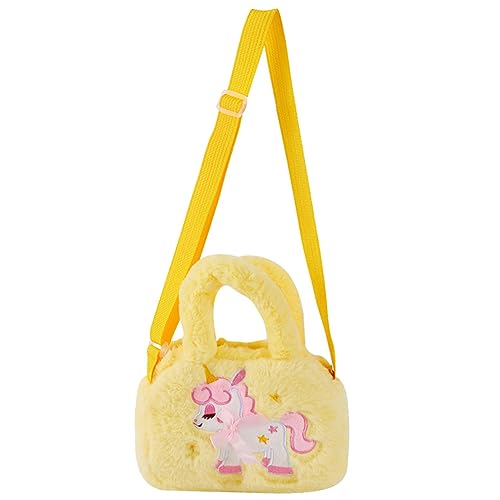 Holibanna 4 Stück Einhorn-Tasche Reisegeldbörse Geldbörsen für Kinder Umhängetasche Handtaschen Geldbeutel für Jugendliche Mädchen Geldbörsen für Mädchen Kosmetik Plüschtasche Designpaket von Holibanna