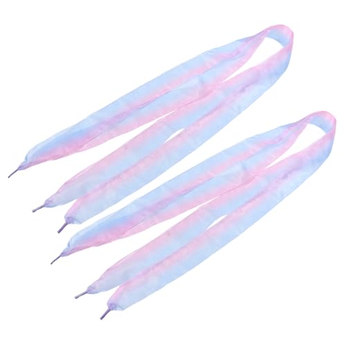 Holibanna 4 Stück Farbverlaufsschnürsenkel Für Turnschuhe Flache Schnürsenkel Für Damen Band Schnürsenkel Modische Sneaker Batik Breite Damen von Holibanna