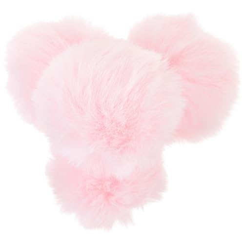 Holibanna 4stücke Flauschige Broschen Kunstfell Pompom Ball Mit Anstecknadel Für Kleidung Mützen Und Taschen Diy Dekoration Pastellrosa von Holibanna