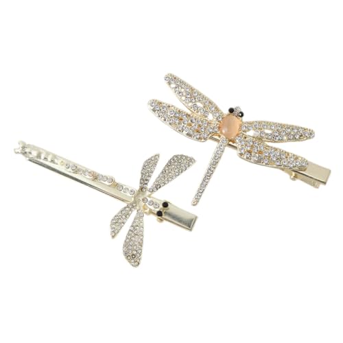 Holibanna 4 Stück Modischer und vielseitiger Haarschmuck. Mit Diamanten besetzte Libellen-Haarspange für Damen Haarspangen Haarklammer Haarschmuck für Damen Strass-Haarspange Tiara von Holibanna