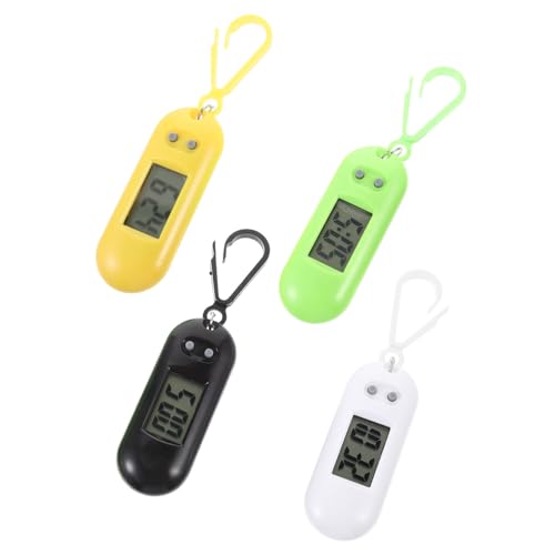 Holibanna 4stücke Led Taschenuhr Schlüsselanhänger Digitale Clip Uhren Zufälligen Farben Für Rucksäcke Und Praktische Zeitmessung Unterwegs von Holibanna