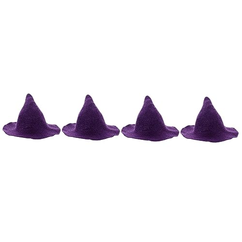 Holibanna 4 Stück Hexenhut Bucket Hat Moderner Hexenhut Party-hexenhut Halloween-hexenmütze Hexenhüte Für Frauen Hexenhut Dekor Halloween-hexenhut Kind Violett Sommerhut Baumwolle Mädchen von Holibanna