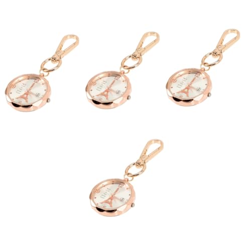 Holibanna 4 Stück Krankenschwester Brustuhr Krankenschwester Uhr ausstellungsstand aus Holz Digitaluhr Abzeichenmarker für Krankenschwestern tragbare Taschenuhr Anschauen Schwesterntisch von Holibanna