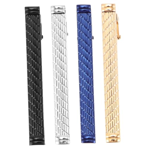 Holibanna 4stücke Krawattenklammern Für Männer Aus Kupfer Mit Verschiedenen Farben Praktisches Krawatte Zubehör Für Business Und Alltag von Holibanna