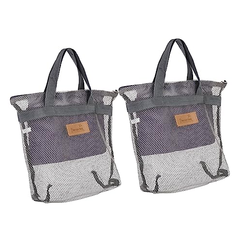 Holibanna 4 Stück Kulturbeutel aus Mesh Kosmetiktasche Strandtasche für Kinder Strandtasche groß Make-up-Taschen Dusch-Toilettenartikel-Organizer Outdoor-Mesh-Duschtasche Universal- Reisen von Holibanna