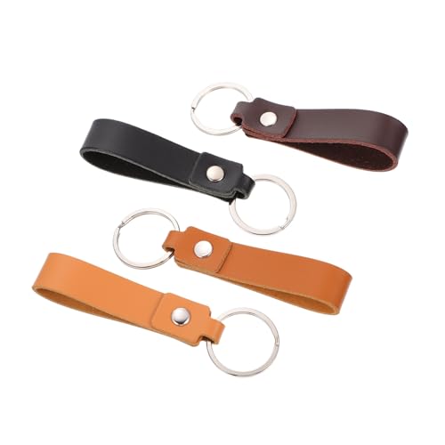 Holibanna 4 Stück Leder-schlüsselanhänger Schlüsselring Auto-schlüsselanhänger Taschenanhänger Damen- von Holibanna