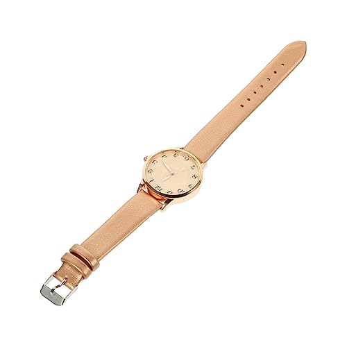 Holibanna 4 Stück Quarz-gürteluhren Festivalgeschenk Einfacher Leser S Armbanduhren Correa para Mujer Damen Armbanduhr Exquisite Uhr Damen Lederuhr Wählen Mann Handgelenkschmuck Knopfzelle von Holibanna