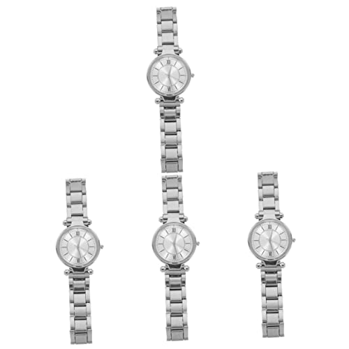 Holibanna 4 Stück Quarzuhr mit Stahlband Digitaluhren für Herren Smartwatch Herrenuhren Armbanduhr im schlichten Stil Festival-Uhrengeschenk Leicht Damenuhr Fall Mann von Holibanna