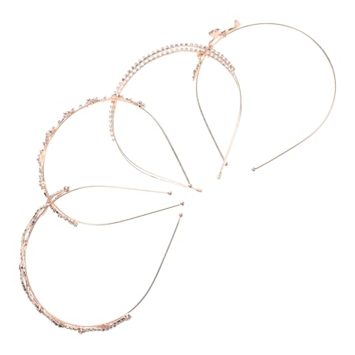 Holibanna 4stücke Strass Stirnband Glitzer Haarband Liebesherz Kopfschmuck Prinzessin Stirnbänder Für Frauen Und Mädchen Hochzeit Haar Accessoire von Holibanna