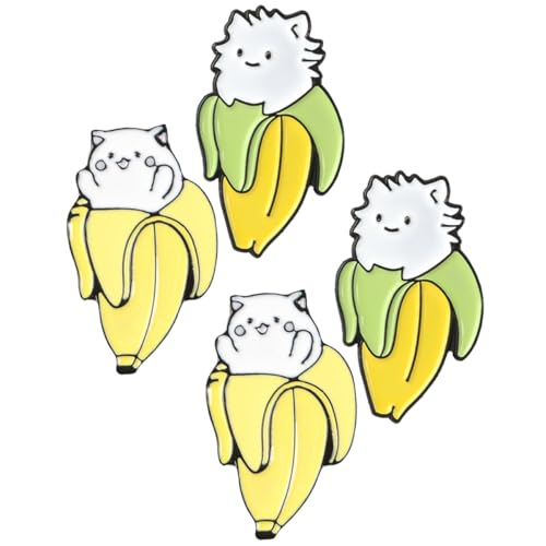 Holibanna 4 Stück Teiliges Set Tierbroschen Legierung Niedliche Cartoon Anstecker für Kleidung und Accessoires für Taschen Schals Jacken und von Holibanna