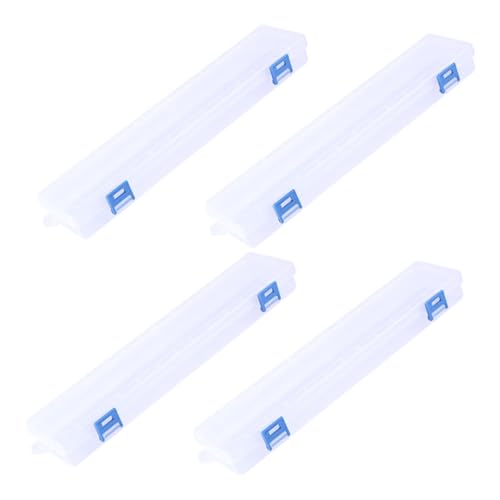 Holibanna 4stücke Tragbare Aufbewahrungsboxen Für Malpinsel Handgehaltenes Werkzeug-Organizer Klare Malstiftbox Transparente Pinselbox Organizer Für Handwerkszeug von Holibanna