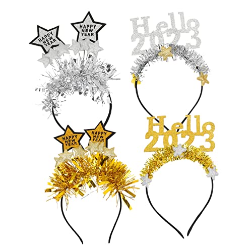 Holibanna Festival-stirnband-set 5 Sterne Neujahrs-haarbänder Haar- für Mädchen Party-accessoire Einfache Aufbewahrung von Holibanna