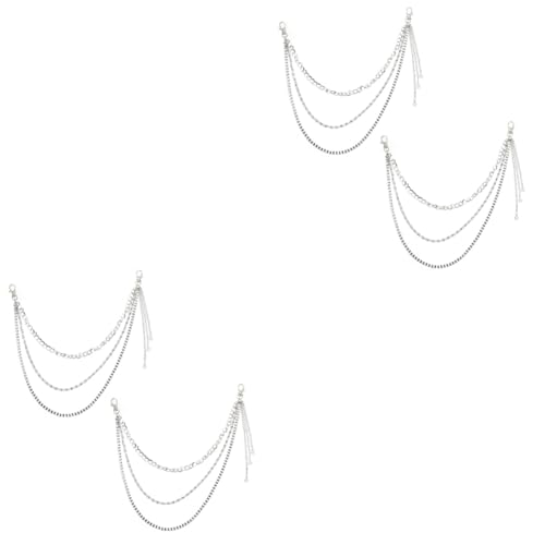 Holibanna 4stücke Retro Multilayer Hüftkette Für Herren Modische Jeans Kette Kreative Hosenkette Für Lässige Anlässe Für Hip-hop Und Punk-stil von Holibanna