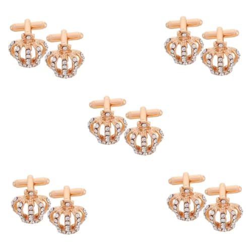 Holibanna 5 Sätze Manschettenknöpfe Mit Krone Nietmutterngriffe Zubehörfächer Rhinestone Manschettenknöpfe Goldene Manschettenknöpfe Manschettenknopf Mit Strasssteinen Diamant 2 Stück * 5 Holibanna 5 Sätze Manschettenknöpfe Mit Krone Nietmutterngriffe Zubehörfächer Rhinestone Manschettenknöpfe Goldene Manschettenknöpfe Manschettenknopf Mit Strasssteinen Diamant 2 Stück * 5 von Holibanna