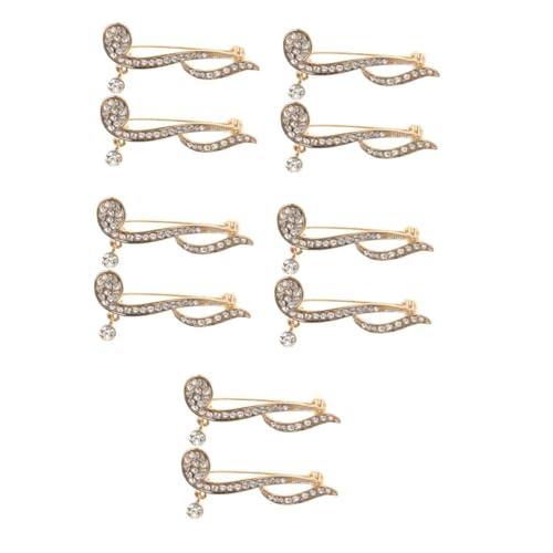 Holibanna 5 Sätze Musiknotenbrosche Damen Brosche Musikalisches Notensymbol Klassische Anstecknadel Accessoire-mode Musikalische Brosche Musiknoten-schmuck Zinklegierung Golden 2 Stück * 5 von Holibanna